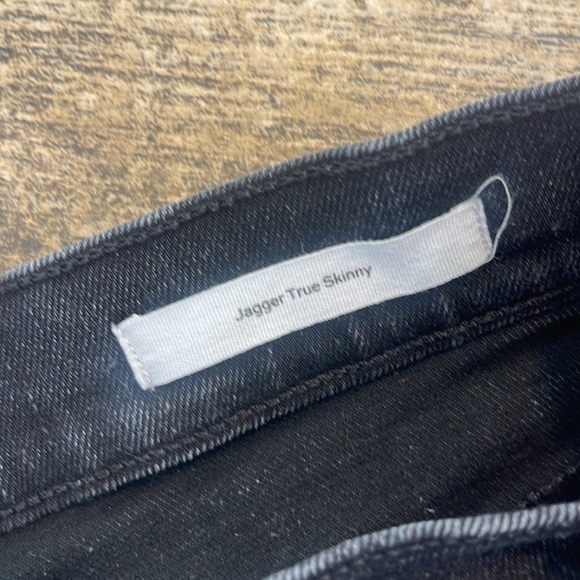 Frame Jagger True Skinny Black Denim Jeans Size 29 - Picture 5 of 9